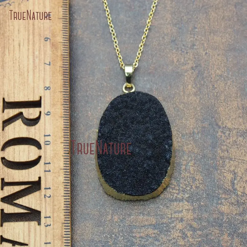 20180315-NM11207- Druzy Crystal Necklace Gold Plated Necklace_4