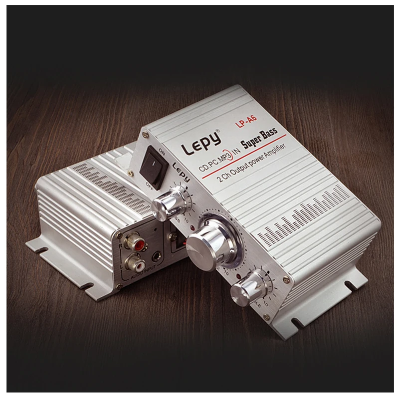 Lepy Авто Мото MP3 MP4 Hi-Fi стерео аудио мини усилитель 12V 2A