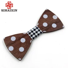 Новинка года классические мужские деревянные галстук-бабочка для свадьбы унисекс аксессуар рождественские подарки на вечеринку Bamboo средства ухода за кожей шеи одежда для мужчин для женщи
