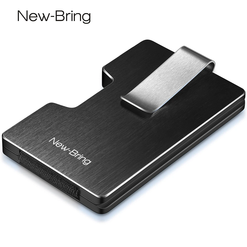 Кошелек NewBring Кредитная кожа металлический с RFID блокировкой интегрированный