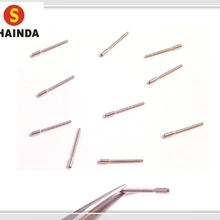 100 шт новые часы части стволовых расширитель запасные заводные головки запасные подходит 0,7 мм стебли