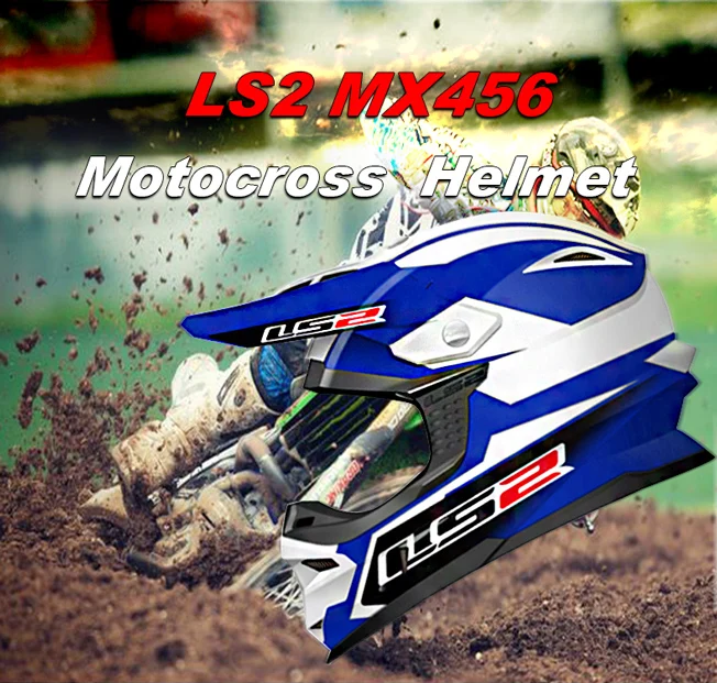 LS2 MX456 мотокросс hemet может добавить очки для мотокросса Dirtbike ATV мотоциклетные шлемы оригинальные настоящие LS2 Шлемы