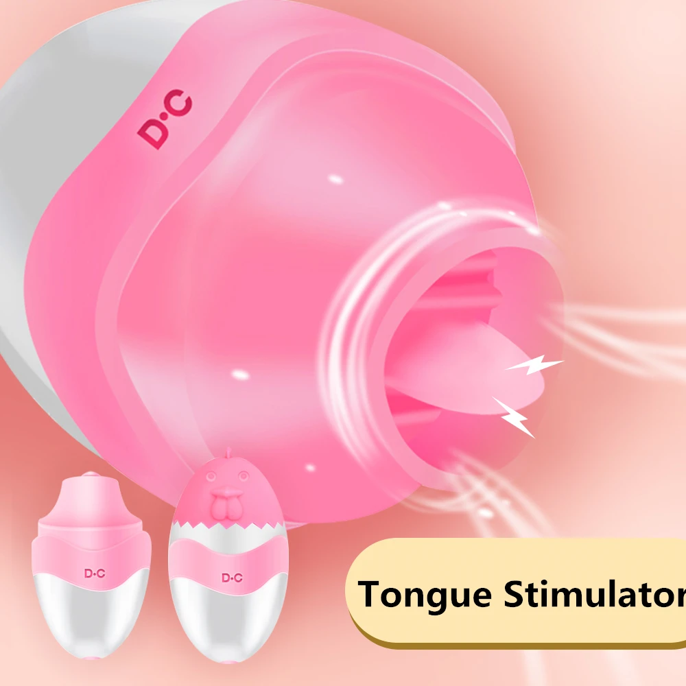 Vibrating Tongue Vibrs G-spot Egg Nipple Sucker Massager Oral Licking Clitoris Stimul Sex Toys for Women_voghion.com