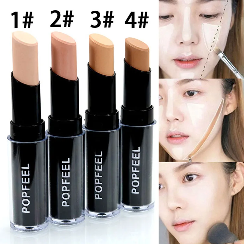 

Brand Concealer Contouring Makeup 4 Color Waterproof Oil-control Natural Brighten Face Contour Concealer Stick Make Up