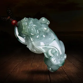 

Myanmar stone pixiu pendant lovers men and women floating flower pendant A goods gift/1