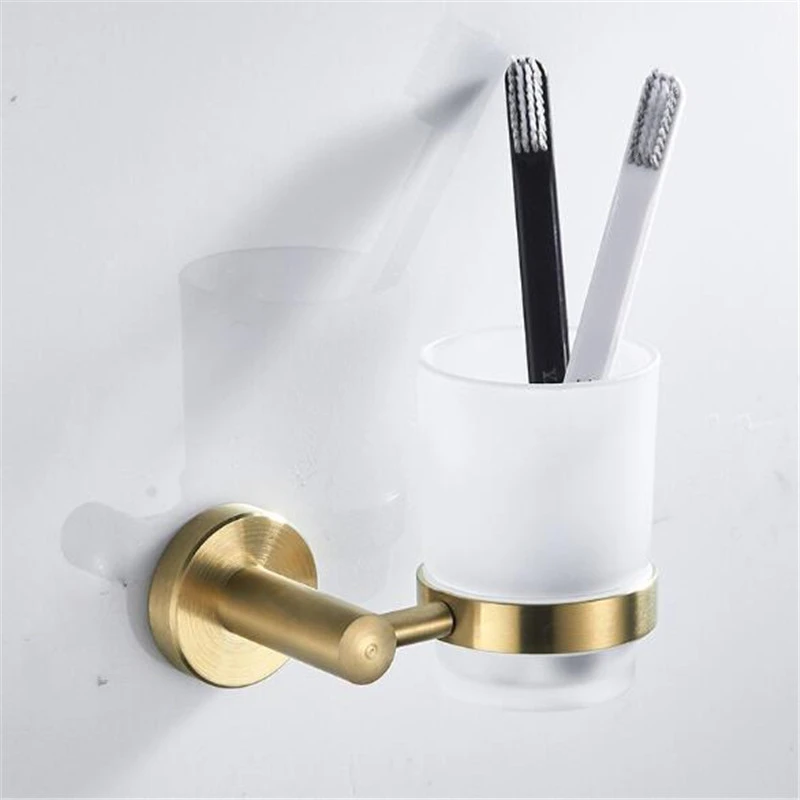 matiz Besugo orden Soporte de taza de cepillo de dientes, accesorio de baño de acero inoxidable  dorado cepillado, Hardware de estilo moderno para taza de cepillo de  dientes|Soportes de vasos y tazas| - AliExpress
