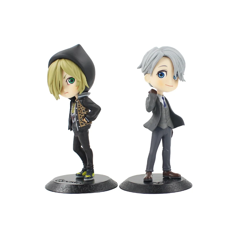 2 шт./лот Q version YURI! Фигурка аниме на льду 14 см Posket Prince The ICE Yuri Plisetsky Victor Nikiforov экшн