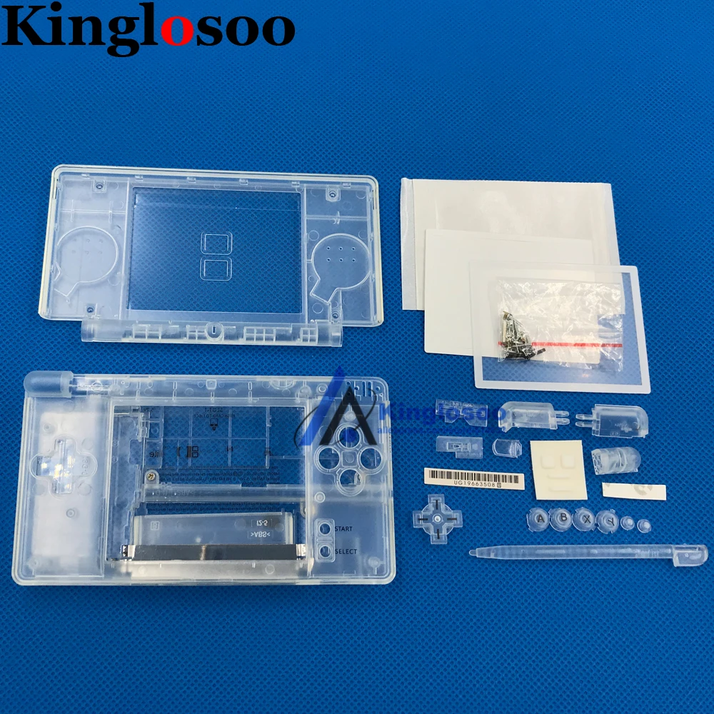 

Transparent Clear Full set Housing Shell Case Cover for w/ button kit Screwdriver DS Lite DSL