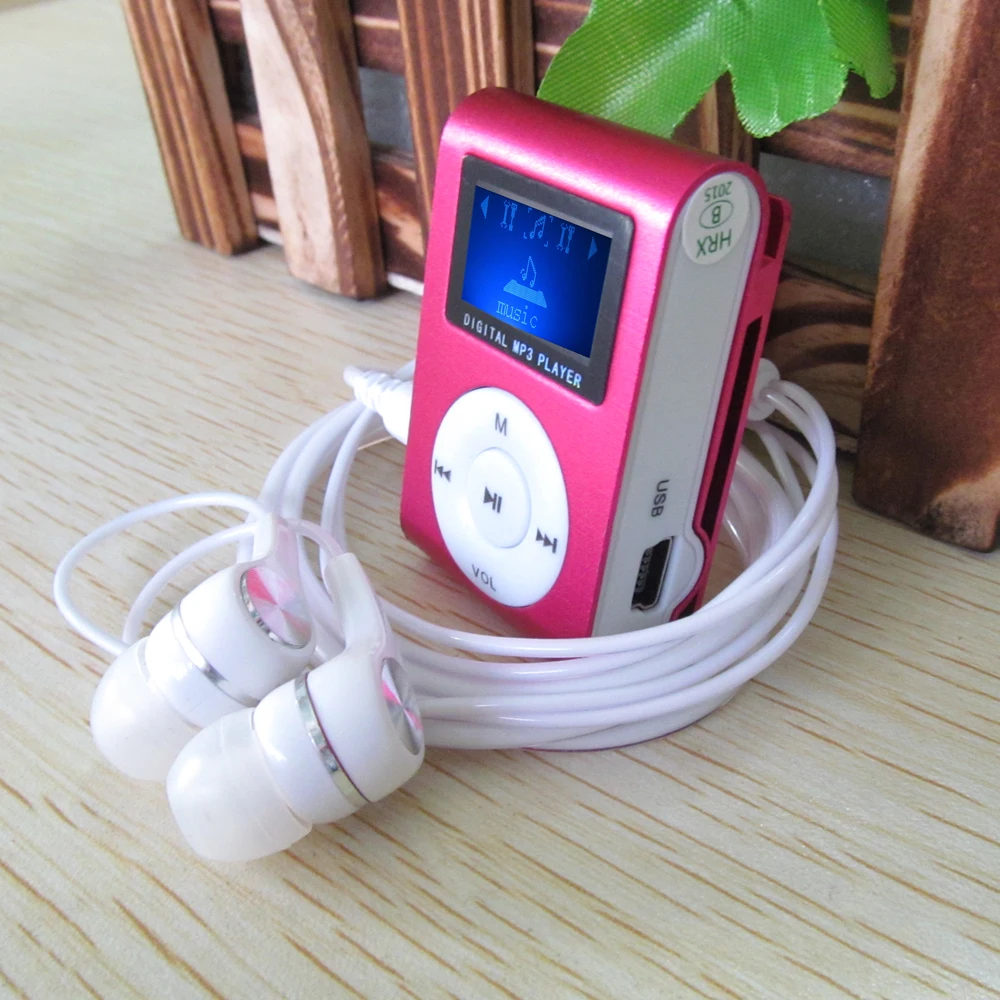 Металлический MP3 плеер с ЖК экраном, портативный мини MP3 плеер с клипсой и слотом для Micro TF/SD + высококачественные наушники + usb кабель|mini mp3 player|mp3 music playermp3 player | АлиЭкспресс