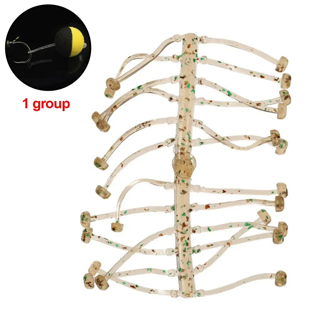 

1 Group TPR Rigid Carp Bait Holder Soft Hook Rigging Accessory Rigs Stopper Fishing Boillie Stops Outdoor Extender Tackles