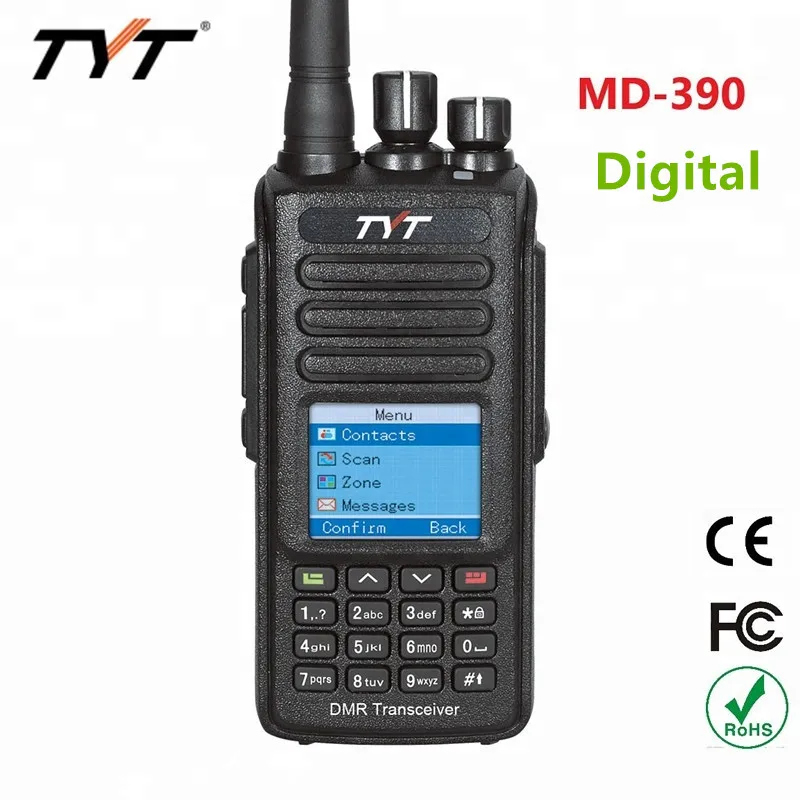 

100% Original TYT MD-390 IP67 Waterproof DMR GPS Two Way Radio Digital Walkie Talkie VHF/UHF