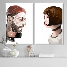 Leon-The Professional cartoon picture diy Цифровая живопись маслом картины по номерам люди картины по номерам
