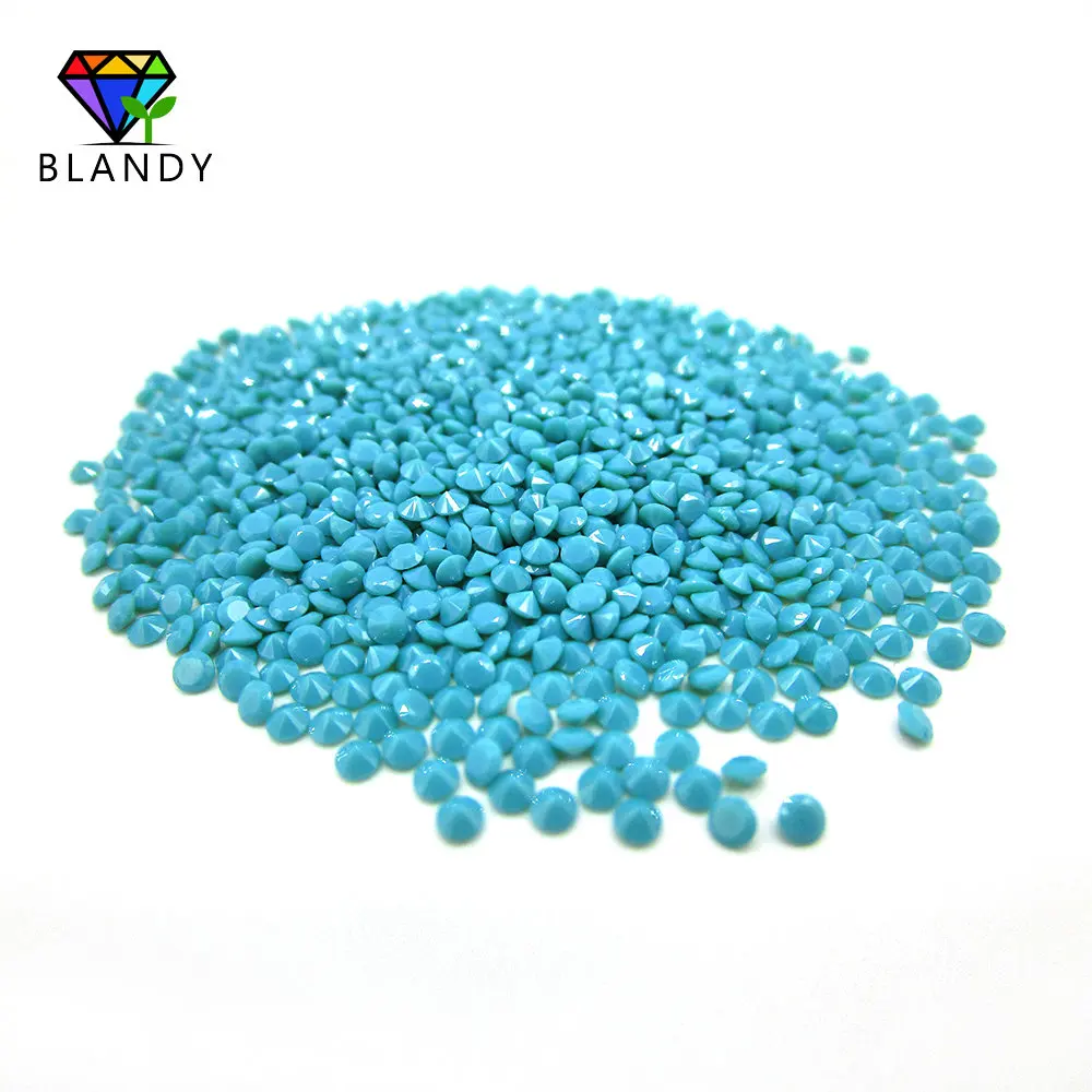 

Free Shipping 5000pcs/lot 2.0mm Round Brilliant Cut Synthetic Green and Blue Nano Tur quoise Stone Nano Red For Jewelry
