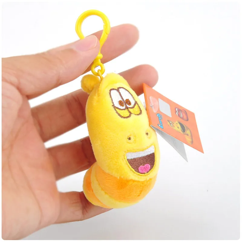 2017 Candice Guo! Selling Item Fun Insect Slug Creative Larva Plush Toys Key Bag Pendants Dolls 10pcslot 22 (1)