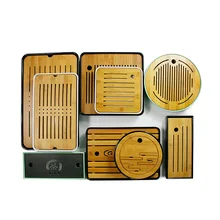 Чайный набор Kungfu, простой домашний чай, бамбуковый поднос, хранение воды, японский стиль круглый квадратный сухой пузырь, мини-чайный поднос