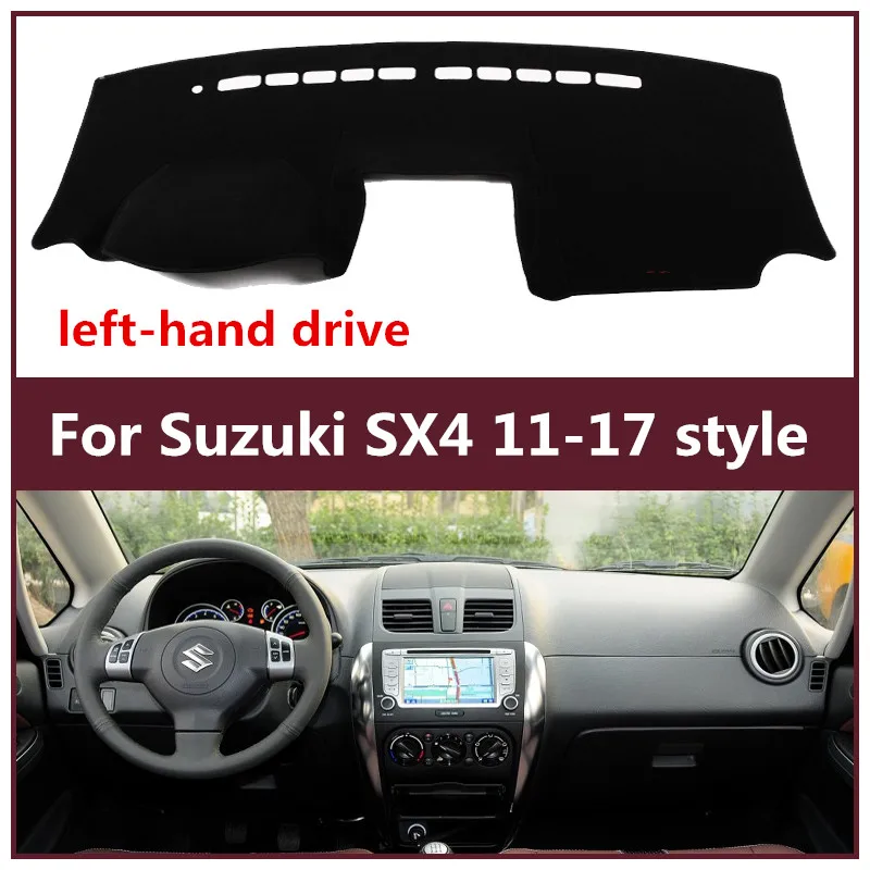 TAIJS left-hand drive Car Dashboard pad instrument desk adiabatic sun-resistant avoid light mat for Suzuki SX-4 11-17 | Автомобили и