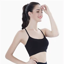 Модные черные, белые пикантные с открытой спиной на бретелях бюстгальтер нижнее бельё для девочек майка майки девочек студентов подростка ZFS0553