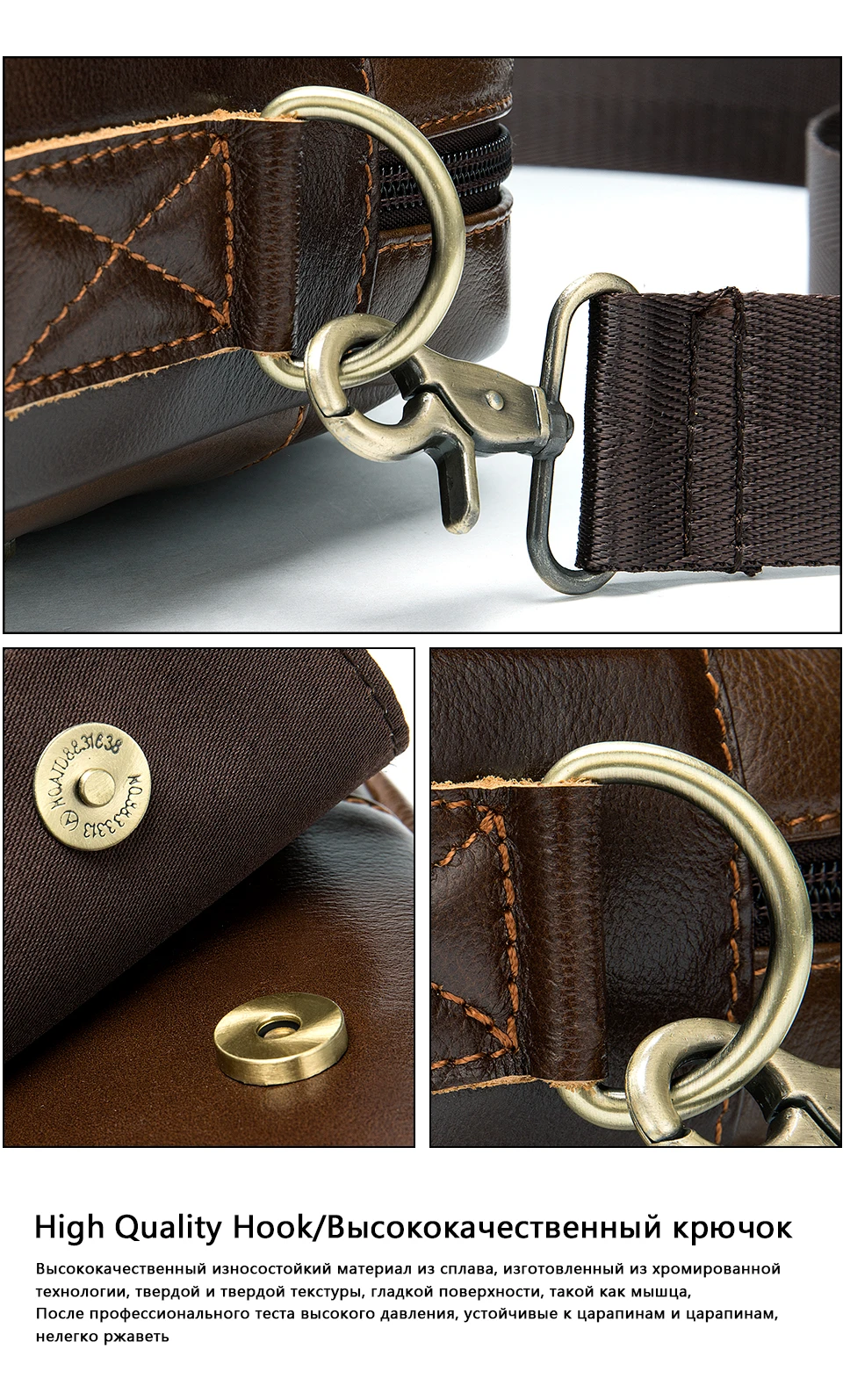 Men's Shoulder Bag Men Genuine Leather Casual Purses and Handbags for Money Ipad Crossbody Bags Gifts bolsas male19