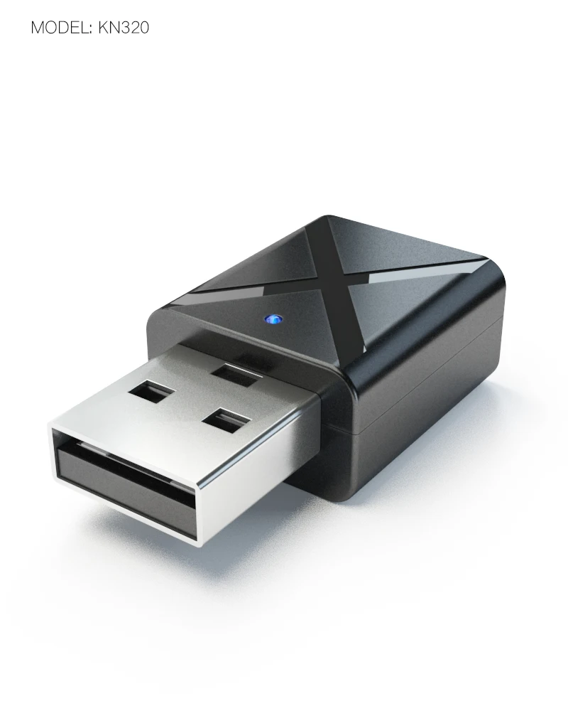KN-320 Bluetooth-compatible 5.0 Transmitter Receiver Mini 3.5mm AUX Stereo Wireless Adapter For Car Music | Электроника