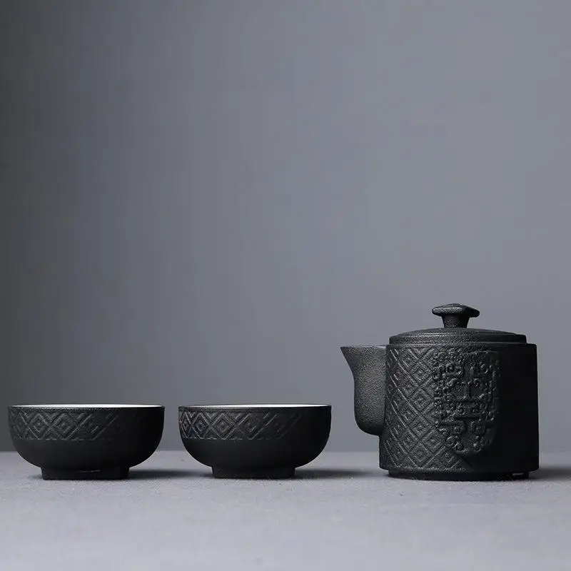 Керамический чайный набор кунг-фу с чайным лотком, чайный горшок, чайный сервиз, китайский чайный сервиз, керамические чайные сервизы, чайные сервизы, чайные чашки, чайный сервиз - Цвет: e