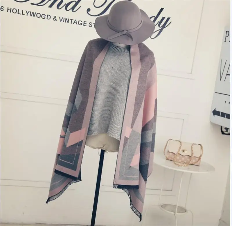 [FEILEDIS] роскошный брендовый теплый шарф, шерстяной зимний декоративный шарф, декоративная шаль FD144 - Цвет: 03