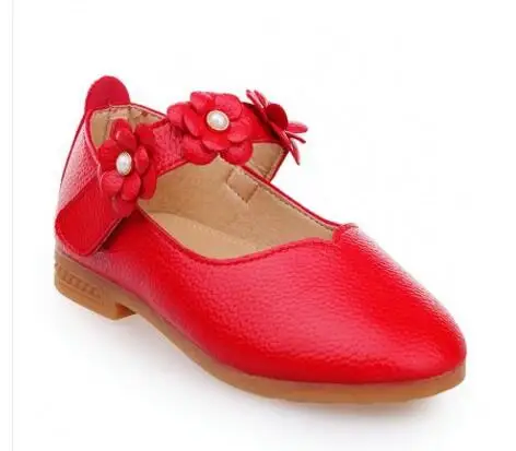 

Children's Leather Shoes Girls sandals Performance Autumn 2017 Fashion Brand Dress Black Princess Kids Wedding Shoes