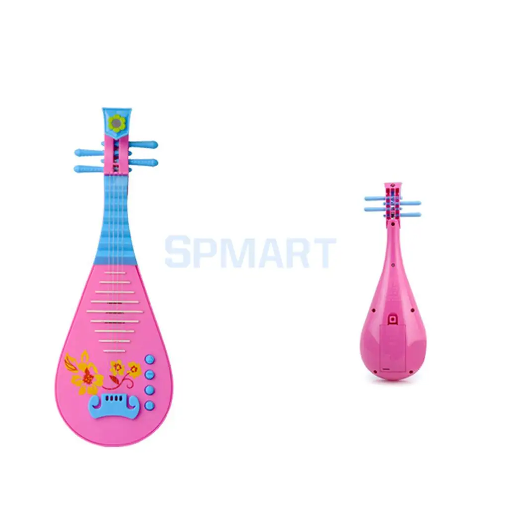 Electric Chinese Pipa Music Electric Guitar with Kids String Buttons Children Baby Musical Instruments Early Educational Toy