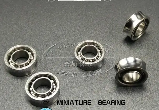 sourcing map SR188 Open Stainless Steel Ball Bearing 1/4 x 1/2 x 3/16 R188 Bearings 5pcs