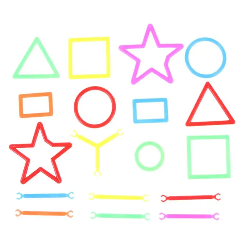 100pcs/pack Children DIY Assembling Model Building Blocks Colorful Smart Intelligence Sticks Baby Kids Plastic Montessori Toys baby-building-blocks