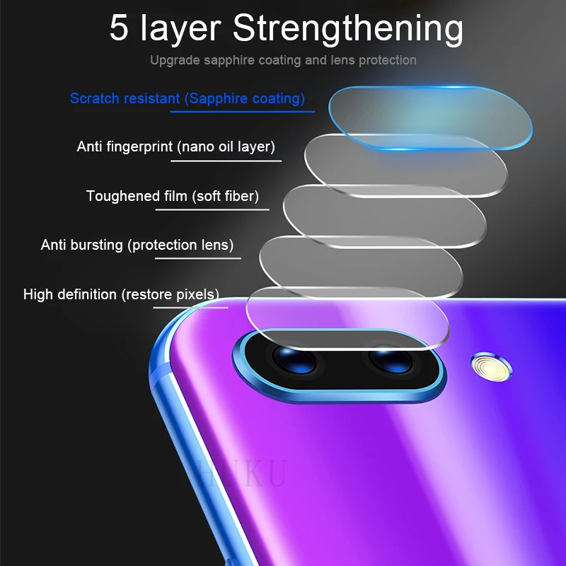 Защитная пленка HUKU для объектива камеры Huawei Honor 10 9 8 Lite V10 закаленное стекло защита