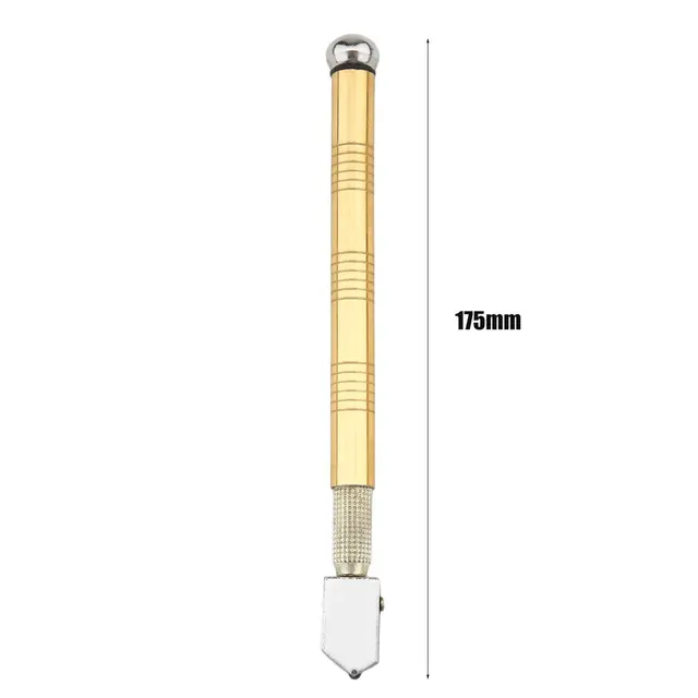Professional Cutting Craft Glazing Tool Metal Handle Steel Glass Rhinestone Self-lubricating Oil Feed Tipped Glass Cutter