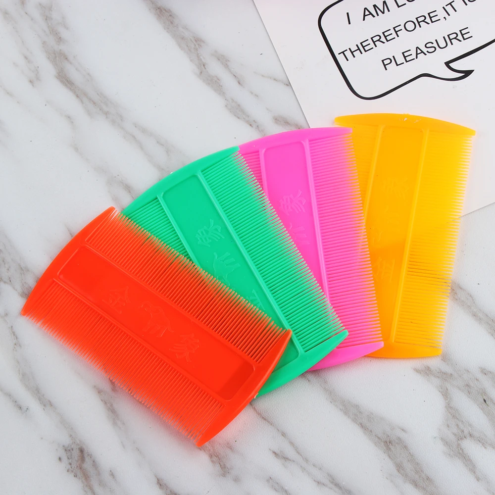 2Pcs Double Sided Head Lice Comb Protable Narrow Fine Tooth Head Lice