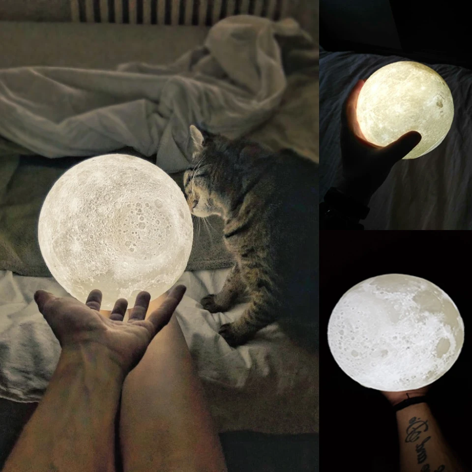 3d print moon lamp 