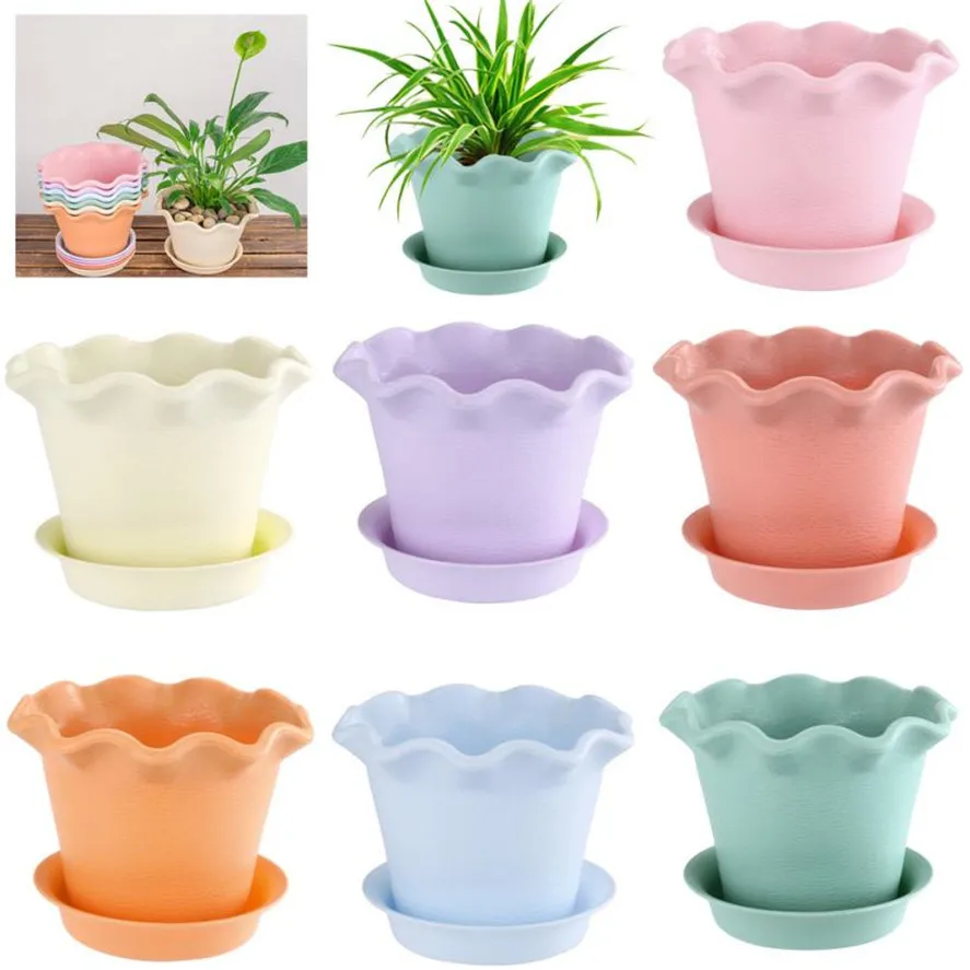 New Mini Plant Pot 1PC Colourful Resin Flower Pot Succulent Plant