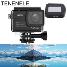 TENENELE фильтр для экшн-камеры для Sjcam SJ8 Pro/Plus/Air HD UV Sport камера, стеклянные фильтры на водонепроницаемом корпусе, чехол, аксессуары