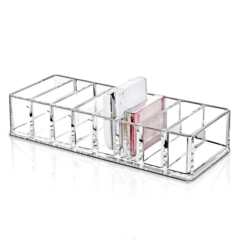 

Clear Acrylic Brush Lipstick Eyeshadow Holder Makeup Organizer Cosmetic Makeup Tools Storage Box Case 22x9x5.5CM