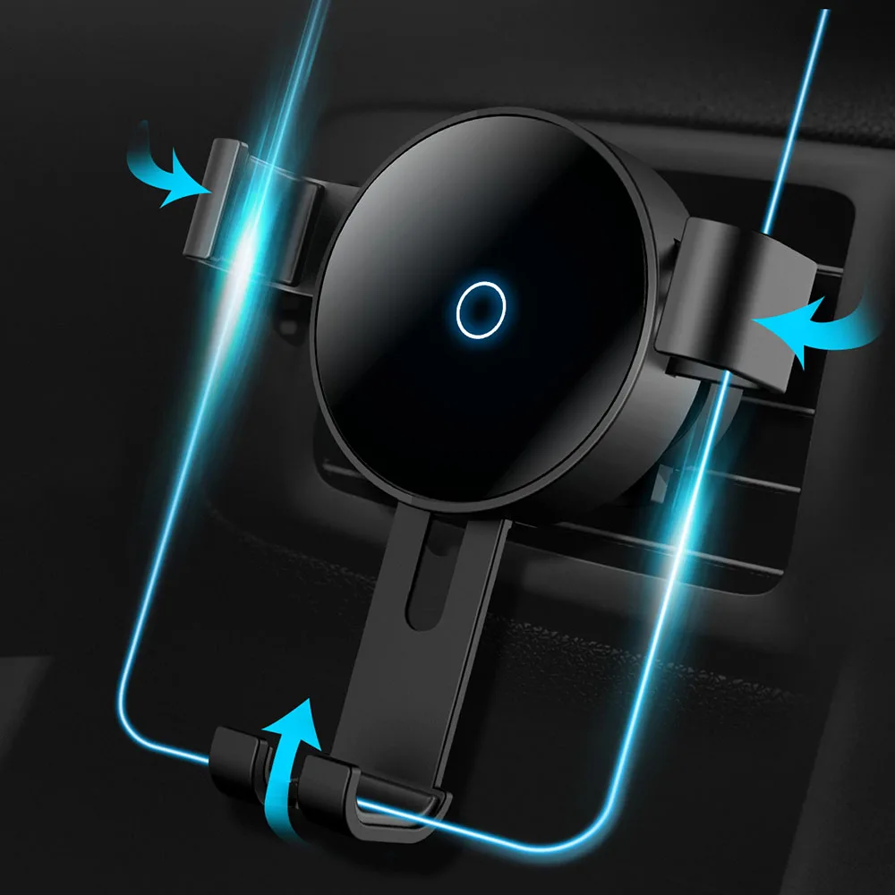 

Qi Wireless Car Gravity Reaction Holder Charger 10w for iPhone XS Max X 8 XR X for Xiaomi Mix 2 3 mobile phone charging station