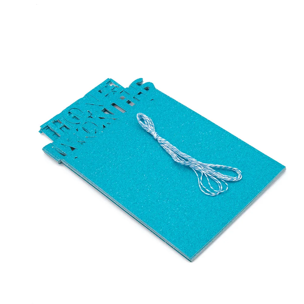 Детская папка детская фоторамка ежемесячный баннер подарок детский душ день рождения Домашний Декор стены комнаты ежемесячный фото плакат 1-12 месяцев - Цвет: Синий