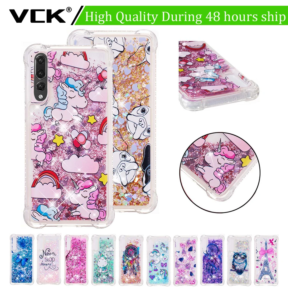 

VCK For iPhone XS Max XR 5S SE 6 6S 7 8 X Plus Touch 5 6 Glitter Dynamic Liquid Bumper Phone Case Quicksand Shell Soft TPU Cover