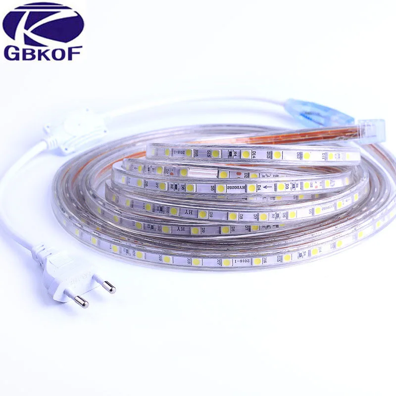 Tiras de Led tira flexível 60 leds/m À Color : Warm White/ White