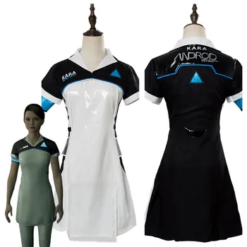 

Cosplay Costume : Become Human Kara AX400 Cosplay Costume Android Uniform Dress+Apron Halloween Carnival Custom Made