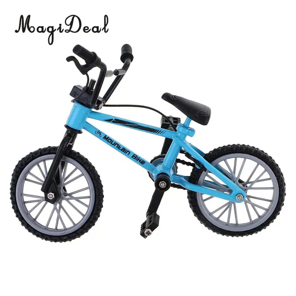 MIni Alloy Finger Mountain Bike Bicycle with Spare Tires for Children Kids Novelty Christmas Gift Collection Desk Table Decor