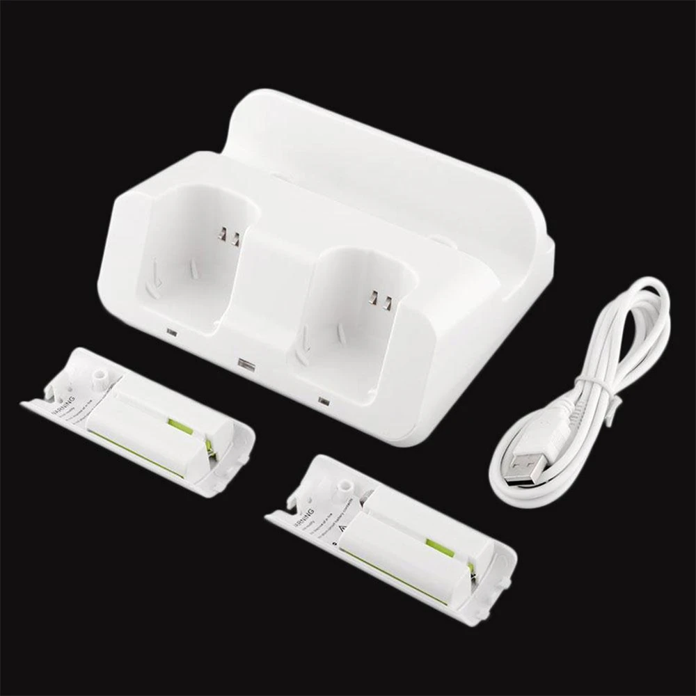 

Amzdeal 3 in 1 Charger Charging Dock Station Docking with 2 Battery for Nintendo Gamepad Joypad Game Controller Charges
