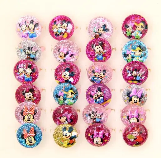 

Wholesale Jewelry 100pcs Cartoon mix minnie mickey Girls kids Children Ring Jewelry Gift K-227