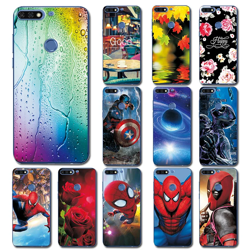 

Mobile Case For Huawei Honor 7C Soft Clear Case 7C RU Version Brilliant Beautiful Phone Bags For Huawei Honor 7C AUM-L41 5.7"
