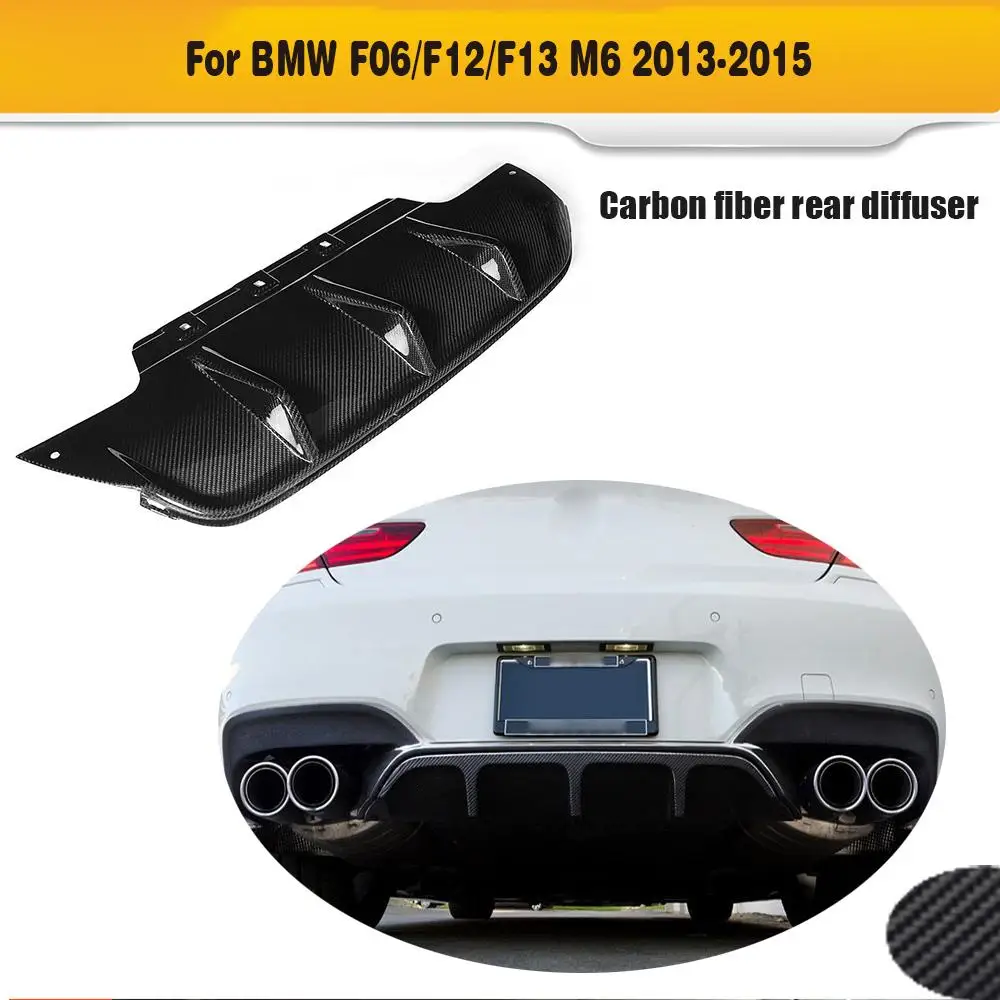 

Car Rear Bumper Diffuser for BMW F06 F12 F13 M6 6 Series 2013 2014 2015 Car Styling Carbon Fiber Rear Bumper Lip Spoiler