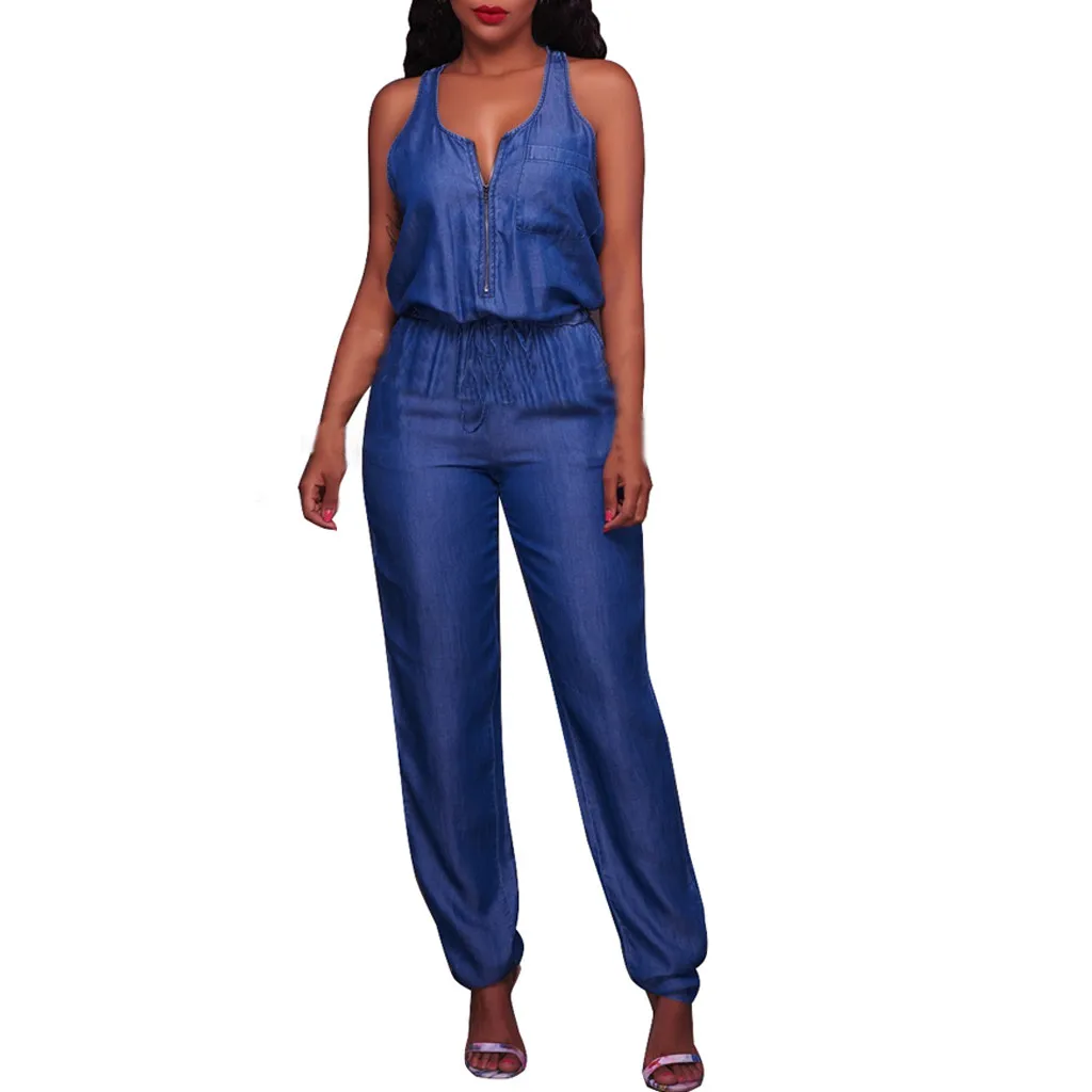 jean off the shoulder jumpsuit