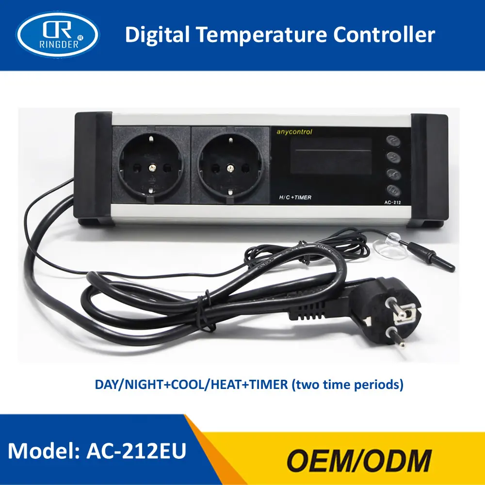 AC-212 DIGITAL REPTILE TEMPERATURE THERMOSTAT 2