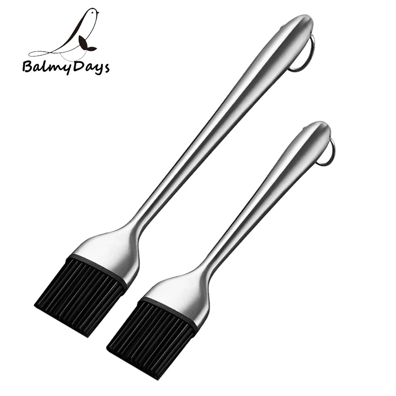 Basting Brush Silicone BBQ Brush Long Handle Barbecue Grilling Oil