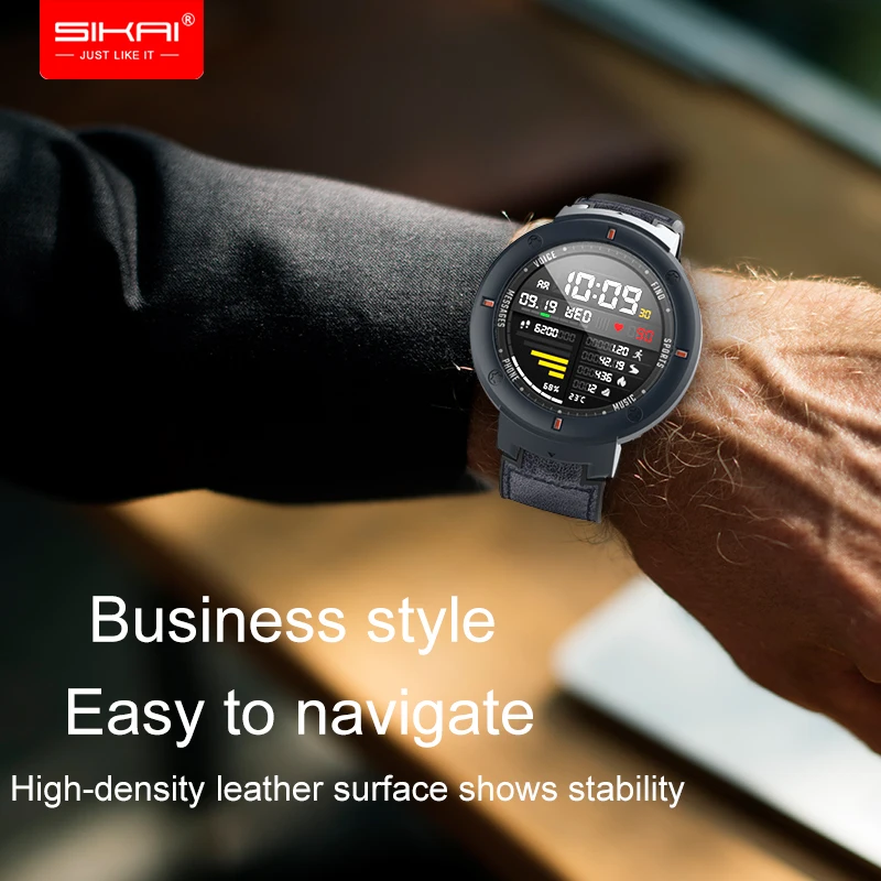 SIKAI силиконовый кожаный ремешок для часов Amazfit Verge lite умные часы высококачественный кожаный ремешок сменный Браслет для Huami 3